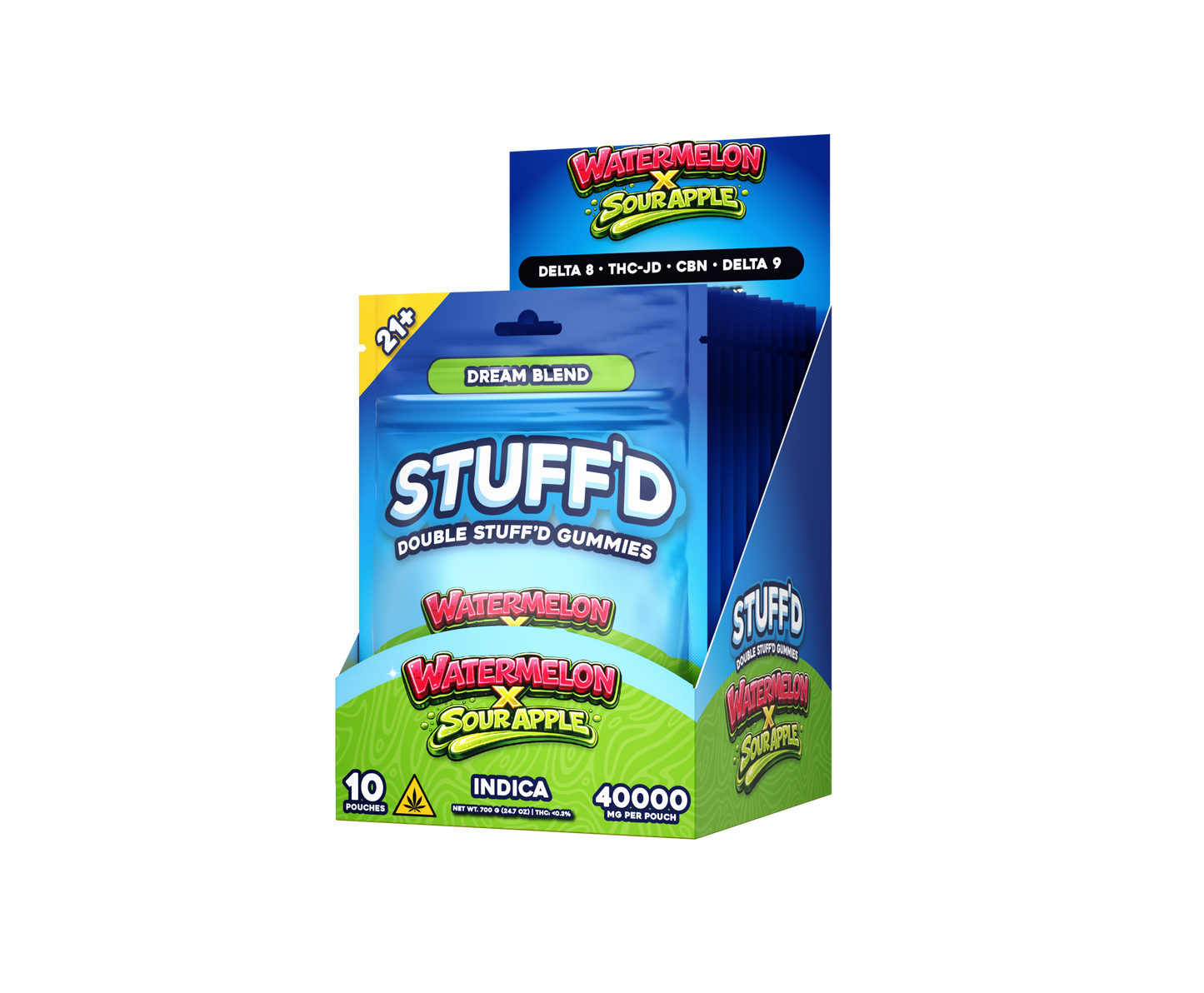 [B2B] DOUBLE STUFFD GUMMIES - SACHETS - DISPENSERS