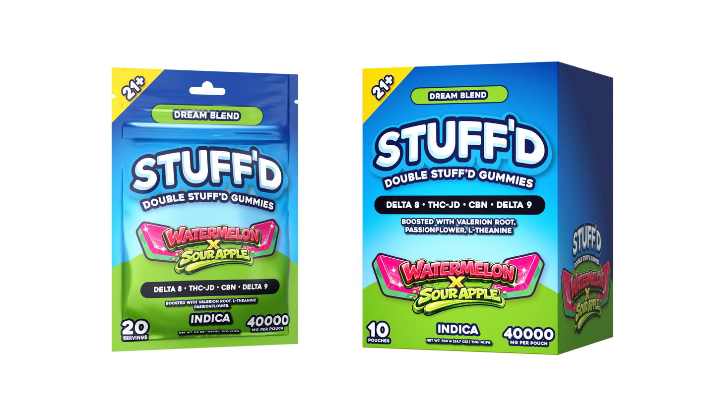 [B2B] DOUBLE STUFFD GUMMIES - SACHETS - DISPENSERS