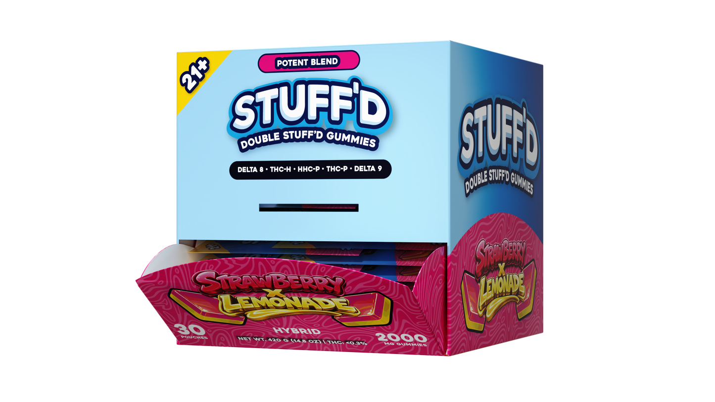 [B2B] DOUBLE STUFFD GUMMIES - SACHETS - DISPENSERS